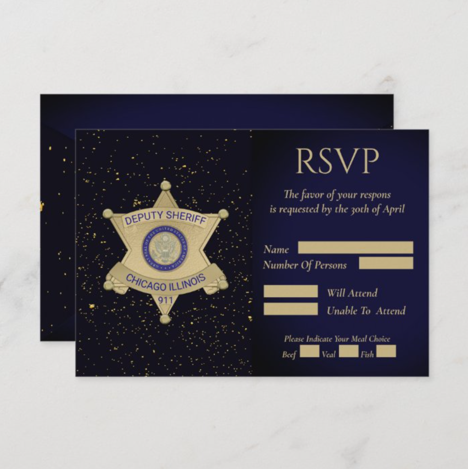 Law Enforcement Retirement Response Card